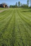 How do you get good lines when mowing?