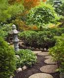 What are the three main elements of a Japanese garden?