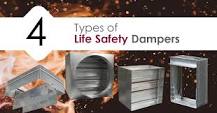 What are the three types of fire dampers?