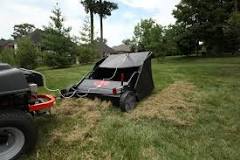 What do you use a lawn sweeper for?