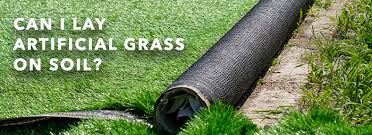What happens if you put artificial grass on dirt?