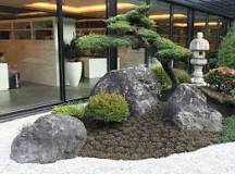 What rocks are used in Japanese gardens?