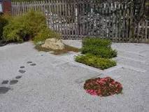 What size gravel is used in a Zen garden?