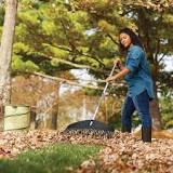 How do you clean large amounts of leaves?