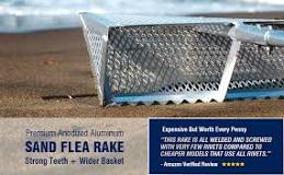 Why do people use sand flea rakes?